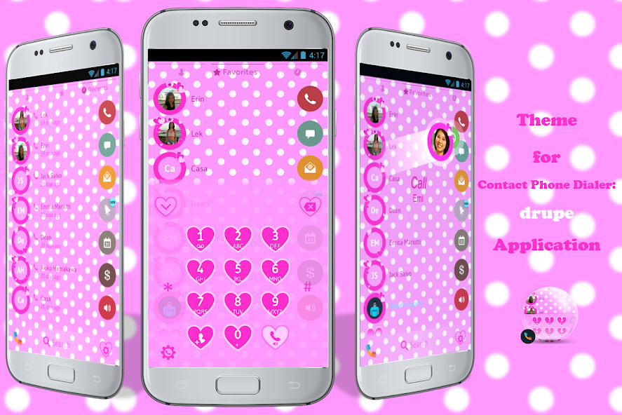 Run android online APK Theme Dialer Love Hearts from MyAndroid or emulate Theme Dialer Love Hearts using MyAndroid