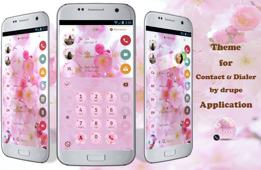 Run android online APK Theme Dialer Love Sakura from MyAndroid or emulate Theme Dialer Love Sakura using MyAndroid
