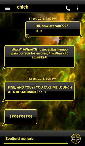 Emulate Android APK THEME EVOLVESMS SPACE YELLOW Emulate Android APK THEME EVOLVESMS SPACE YELLOW