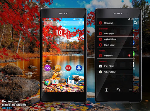 Run android online APK Theme eXp - Red Autumn from MyAndroid or emulate Theme eXp - Red Autumn using MyAndroid