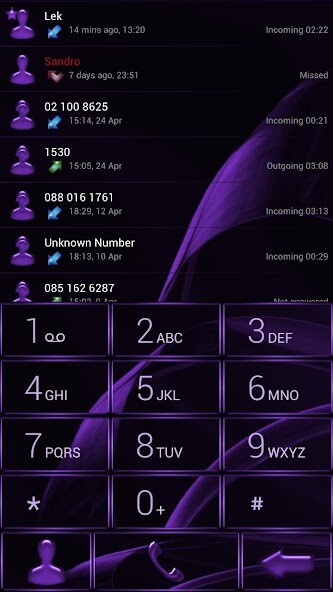 Run android online APK Theme for ExDialer Gate Purple from MyAndroid or emulate Theme for ExDialer Gate Purple using MyAndroid