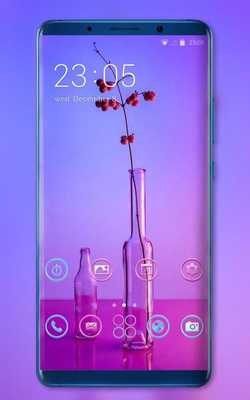 Emulate Android APK Theme for fantasy colorful feeling glass bottles