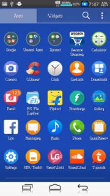 Emulate Android APK Theme for LG Home - TizenOs