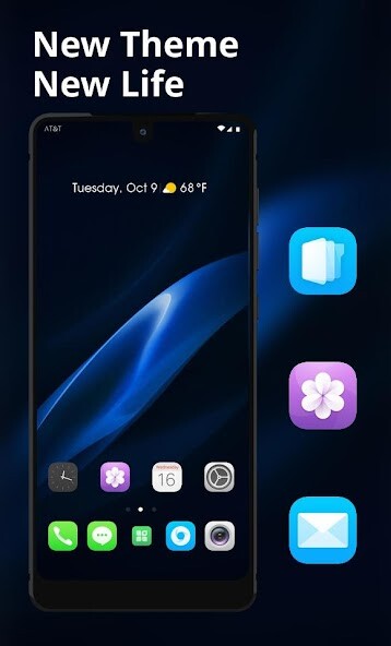 Run android online APK Theme for Realme 2 black blue real wallpaper from MyAndroid or emulate Theme for Realme 2 black blue real wallpaper using MyAndroid