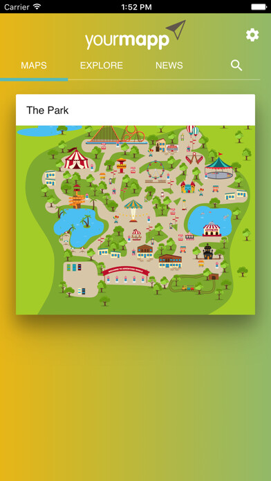 Emulate iPhone app Theme Park by YourMapp using MyAndroid Emulate iPhone app Theme Park by YourMapp using MyAndroid
