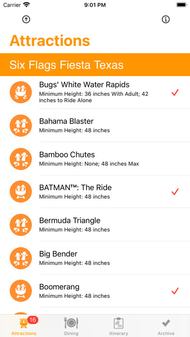 Emulate iPhone app ThemeParkChecklist:San Antonio using MyAndroid Emulate iPhone app ThemeParkChecklist:San Antonio using MyAndroid