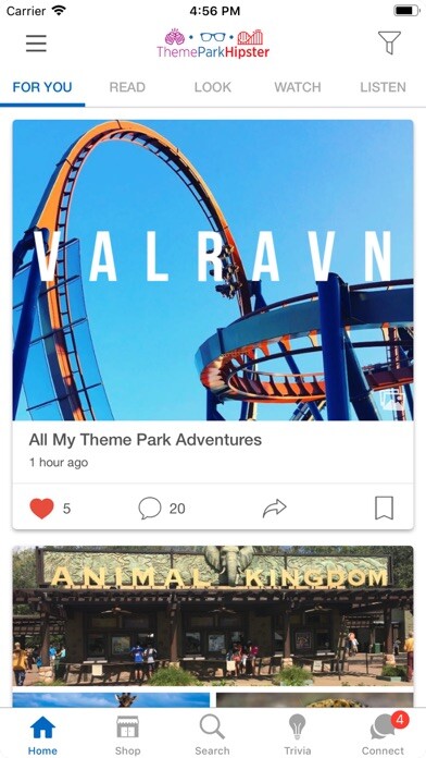 Emulate iPhone app ThemeParkHipster using MyAndroid