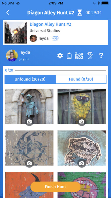 Emulate iPhone app Theme Park Hunts using MyAndroid