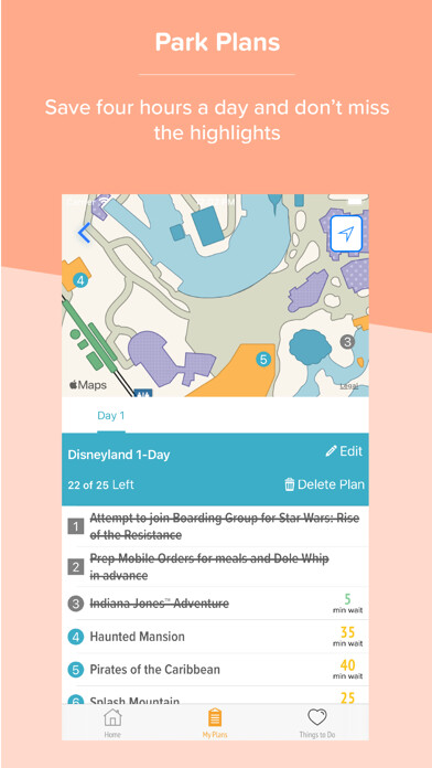 Emulate iPhone app Theme Park Plans - SoCal using MyAndroid Emulate iPhone app Theme Park Plans - SoCal using MyAndroid