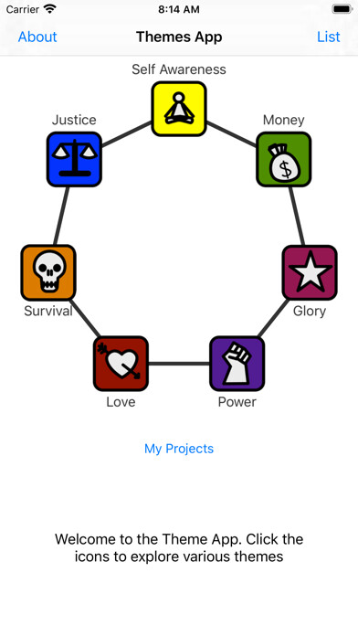 Emulate iPhone app Themes for Writers using MyAndroid Emulate iPhone app Themes for Writers using MyAndroid