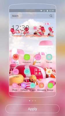 Emulate Android APK Theme Sweet Candy Paradise Emulate Android APK Theme Sweet Candy Paradise