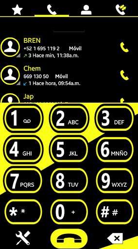 Emulate Android APK THEME SWIPE DIALER MIXER YELLOW Emulate Android APK THEME SWIPE DIALER MIXER YELLOW
