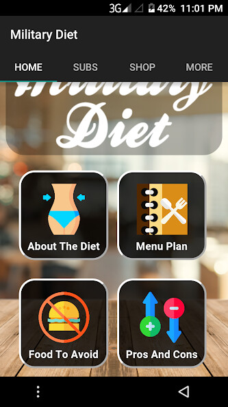 Emulate Android APK The Military Diet