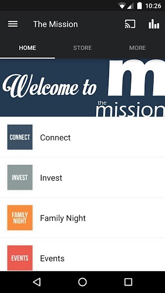 Emulate iPhone app The Mission Vacaville using MyAndroid Emulate iPhone app The Mission Vacaville using MyAndroid