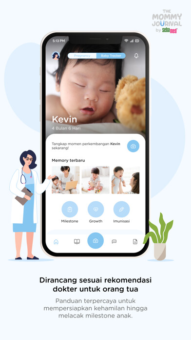 Emulate iPhone app The Mommy Journal using MyAndroid