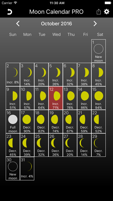 Emulate iPhone app The Moon Calendar PRO using MyAndroid Emulate iPhone app The Moon Calendar PRO using MyAndroid
