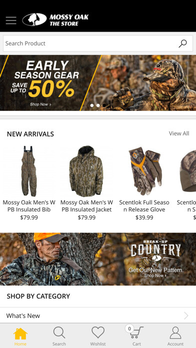 Emulate iPhone app The Mossy Oak Store using MyAndroid Emulate iPhone app The Mossy Oak Store using MyAndroid