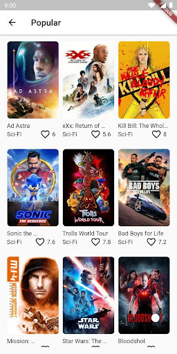 Run android online APK The Movie DB from MyAndroid or emulate The Movie DB using MyAndroid