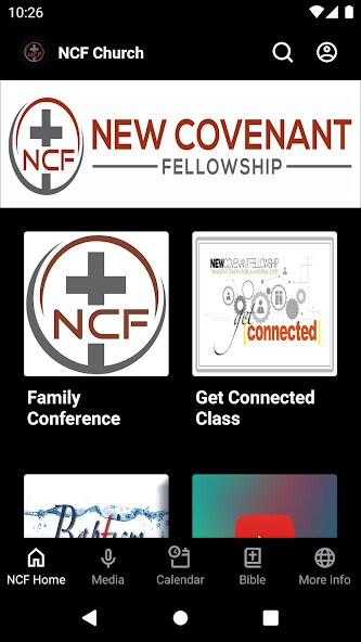 Emulate iPhone app The NCF Church App using MyAndroid Emulate iPhone app The NCF Church App using MyAndroid
