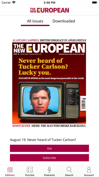 Run android online APK The New European from MyAndroid or emulate The New European using MyAndroid