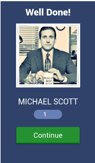 Emulate The Office Characters Quiz from MyAndroid or run The Office Characters Quiz using MyAndroid