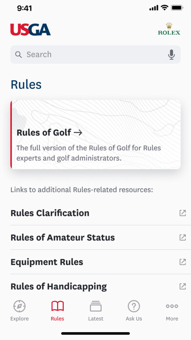 Emulate iPhone app The Official Rules of Golf using MyAndroid Emulate iPhone app The Official Rules of Golf using MyAndroid