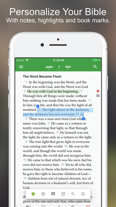Emulate iPhone app The One Bible App using MyAndroid