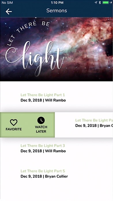 Emulate iPhone app The Orchard Church App using MyAndroid
