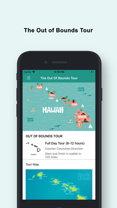 Emulate iPhone app The Out of Bounds Tour using MyAndroid
