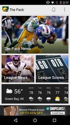 Emulate Android APK The Pack: Green Bay Football