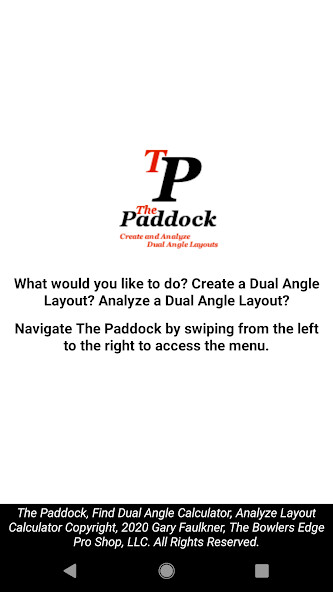 Run android online APK The Paddock - Bowling Ball Layout App from MyAndroid or emulate The Paddock - Bowling Ball Layout App using MyAndroid