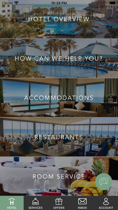 Emulate iPhone app The Palms Beach Hotel & Spa using MyAndroid