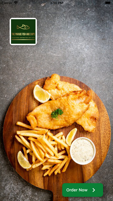 Emulate iPhone app The Parade Fish and Chips using MyAndroid
