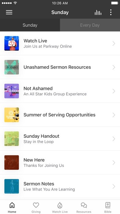 Emulate iPhone app The Parkway Church using MyAndroid Emulate iPhone app The Parkway Church using MyAndroid