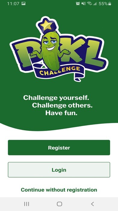 Emulate iPhone app The PIKL Challenge using MyAndroid