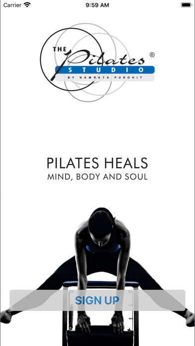 Emulate iPhone app The Pilates Studio Ahmedabad using MyAndroid