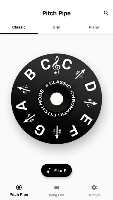Emulate iPhone app The Pitch Pipe using MyAndroid Emulate iPhone app The Pitch Pipe using MyAndroid