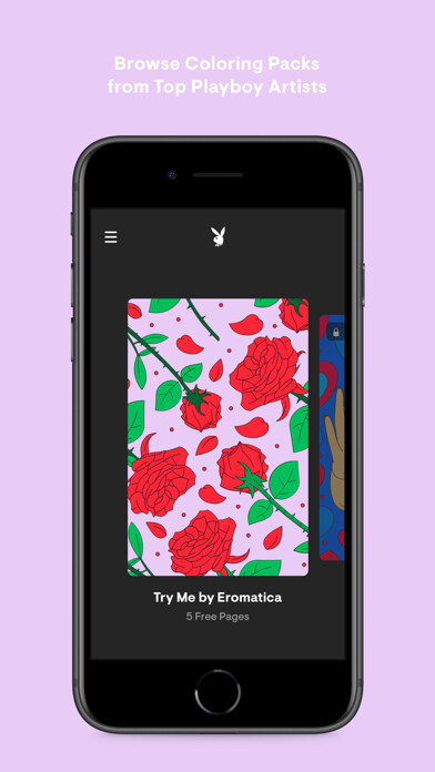 Emulate iPhone app The Playboy Coloring Book using MyAndroid