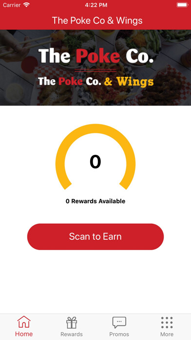 Emulate iPhone app The Poke Co Rewards using MyAndroid