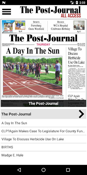 Emulate iPhone app The Post-Journal All Access using MyAndroid Emulate iPhone app The Post-Journal All Access using MyAndroid