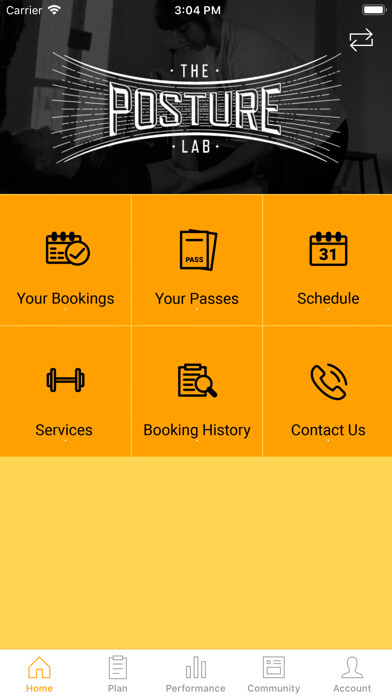 Emulate iPhone app The Posture Lab Booking System using MyAndroid Emulate iPhone app The Posture Lab Booking System using MyAndroid