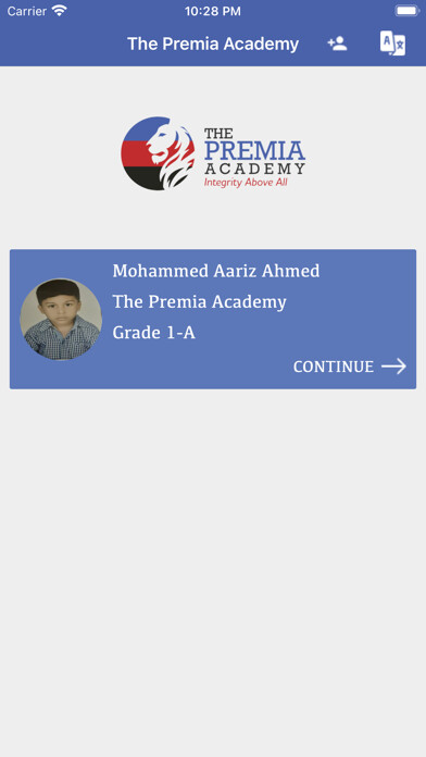 Emulate iPhone app The Premia Academy using MyAndroid