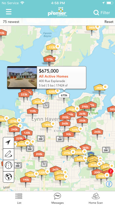 Emulate iPhone app The Premier Property Group using MyAndroid