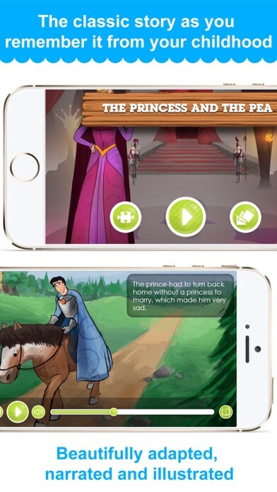 Emulate iPhone app The Princess and the Pea - Narrated Children Story using MyAndroid