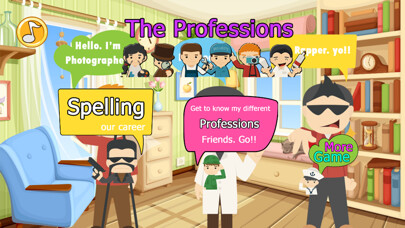 Emulate iPhone app The Professions : learn career english vocabulary using MyAndroid Emulate iPhone app The Professions : learn career english vocabulary using MyAndroid
