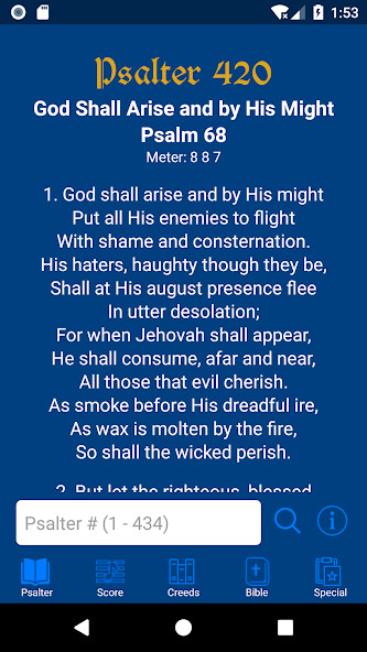 Emulate iPhone app The Psalter 1912 using MyAndroid Emulate iPhone app The Psalter 1912 using MyAndroid