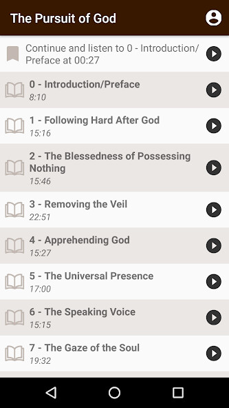 Run android online APK The Pursuit of God - Tozer from MyAndroid or emulate The Pursuit of God - Tozer using MyAndroid