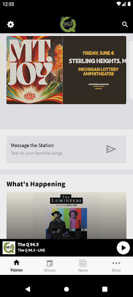 Emulate iPhone app The Q 94.5 using MyAndroid