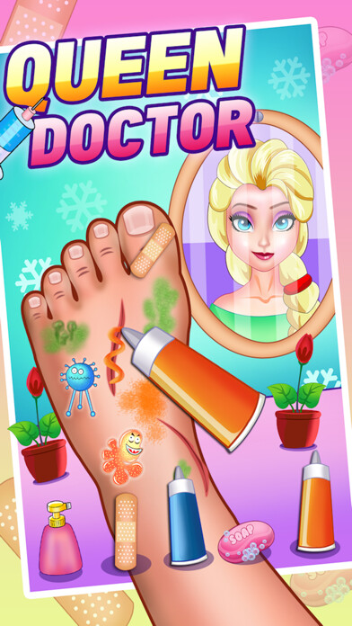 Emulate iPhone app The Queen Doctor: Hospital game for children using MyAndroid