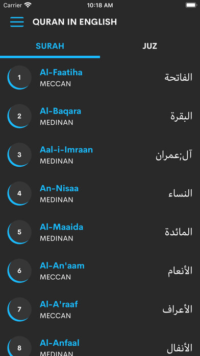Emulate iPhone app The Quran in English using MyAndroid Emulate iPhone app The Quran in English using MyAndroid